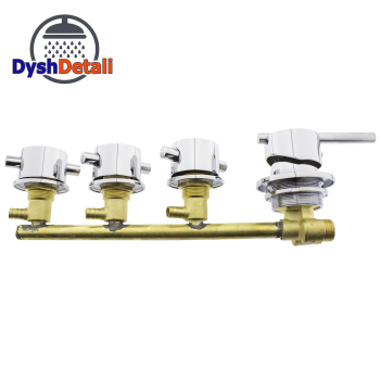 Змішувач для душової кабіни, на чотири вузли для паралельного включення