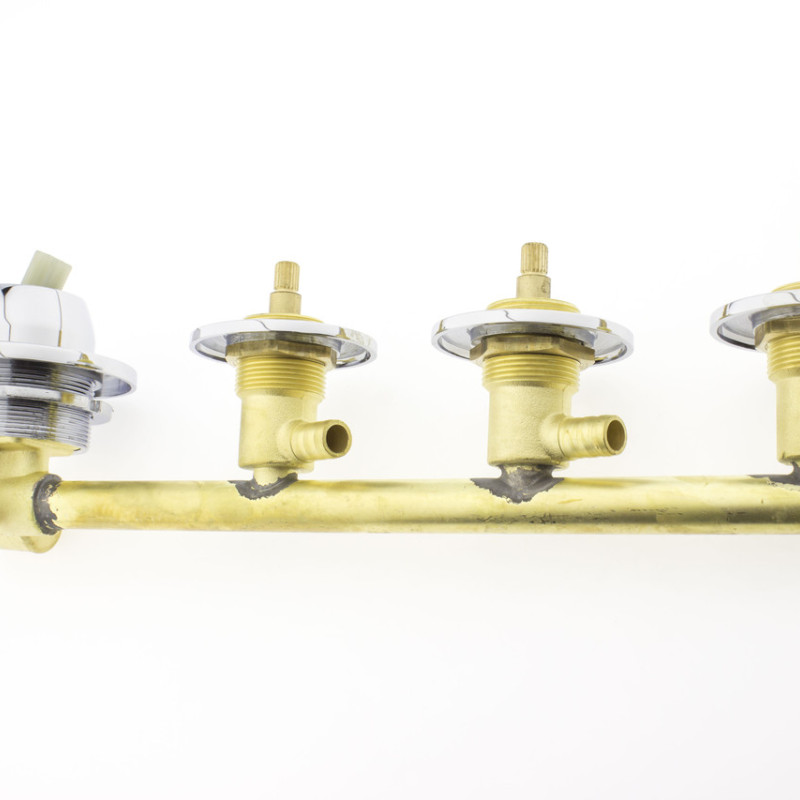 Змішувач для душової кабіни, на чотири вузли для паралельного включення