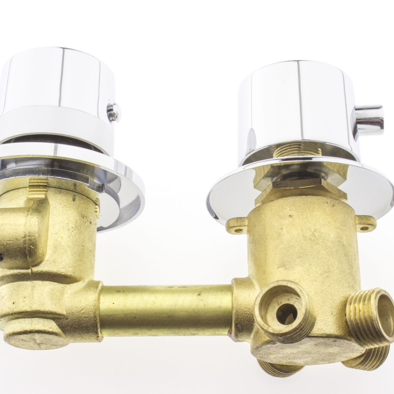 Змішувач з термостатом для душової кабіни, на 4 положень під різьблення