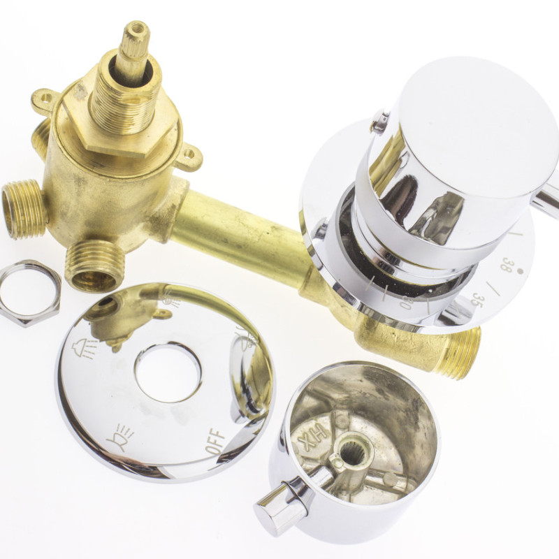 Змішувач з термостатом для душової кабіни, на 4 положень під різьблення