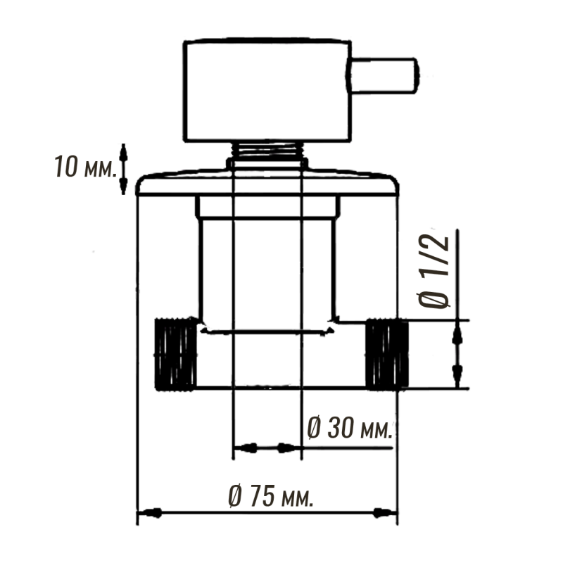 Змішувач для гідромасажної ванни прихованого монтажу ( ДЖ-6001 ), що вбудовується в виріб
