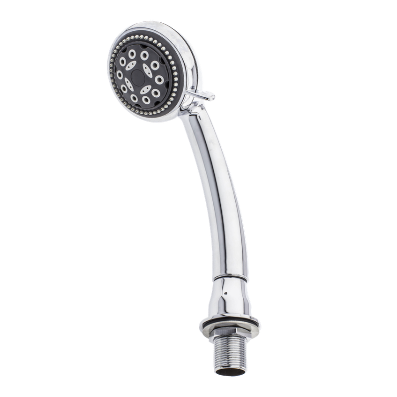 Змішувач на борту ванни з розливанням та ручним душем