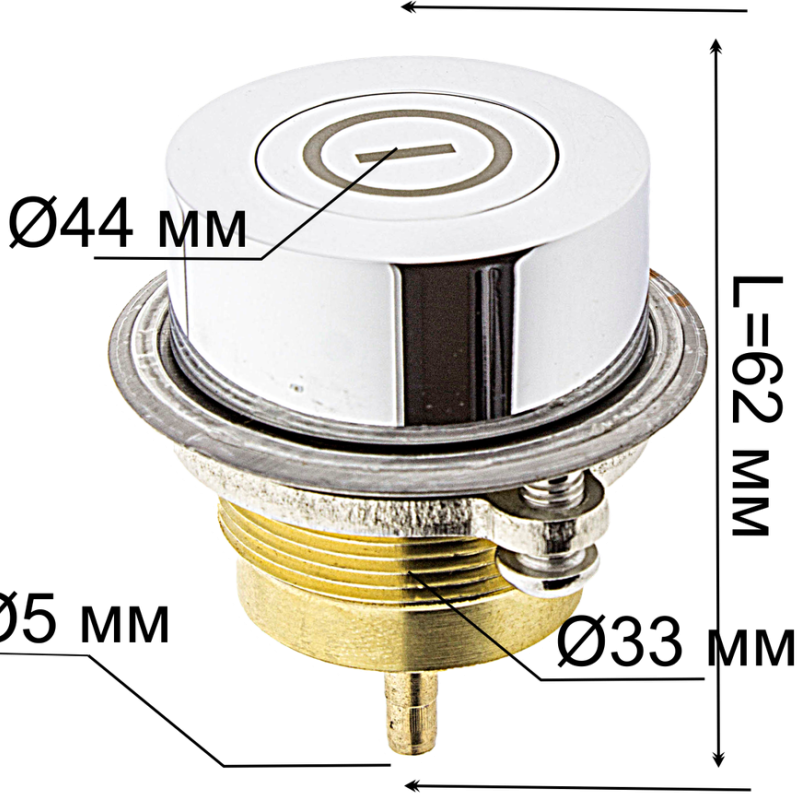 Кнопка для гідромасажною ванною ( АР109А ) латунна