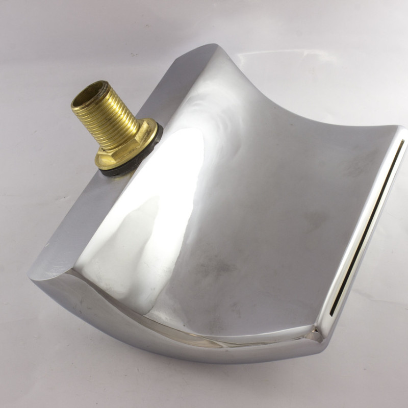 Вилив на борт ванни, водоспад, для гідромасажної ванни, з горизонтальним кріпленням на борт ванни