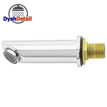 Вилив настінний, латунний 105 мм винос ( АВ-6801 )