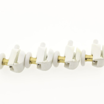 Ролики для душової кабіни ( А039А ) нажимні, нижні, Білий 26 мм. 23мм