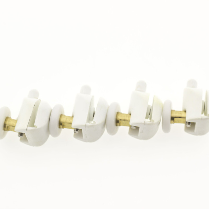 Ролики для душової кабіни ( А039А ) нажимні, нижні, Білий 26 мм. 23мм