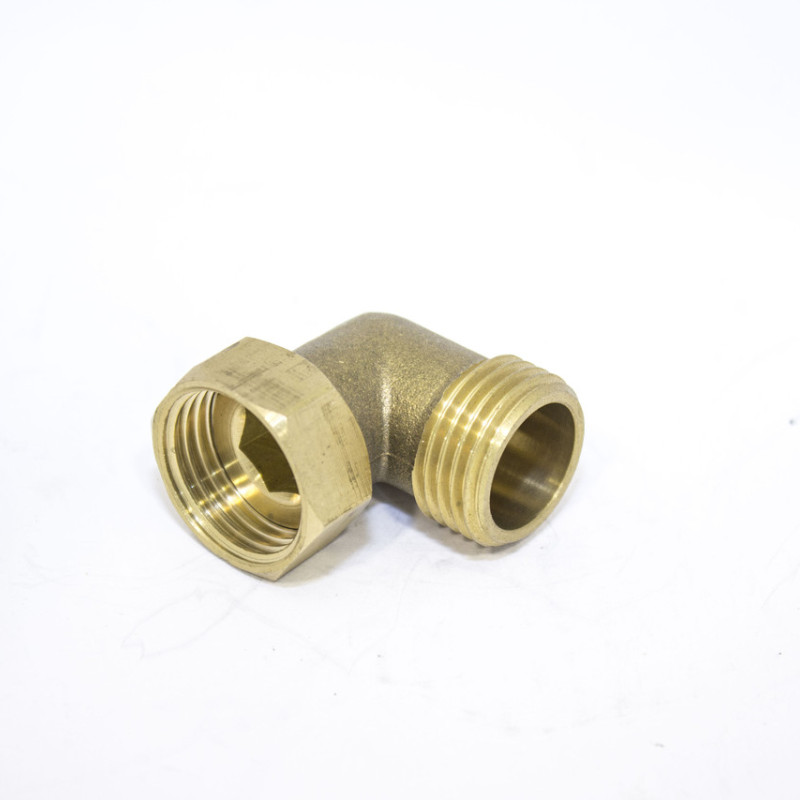 Куточок латунний з поворотною гайкою ( У-36 ) з зовнішньою різьбою 1/2