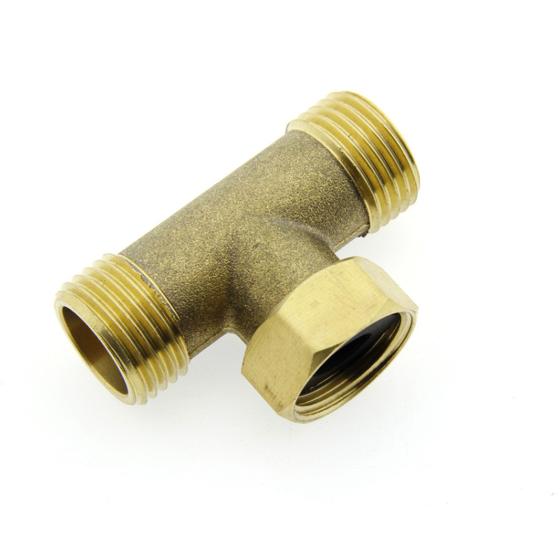 Трійник латунний (У-05) 1\2 зовнішня різьба