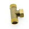 Трійник латунний (У-05) 1\2 зовнішня різьба