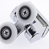 Ролики для душової кабіни подвійні, хромовані, верхні ( В618 В )