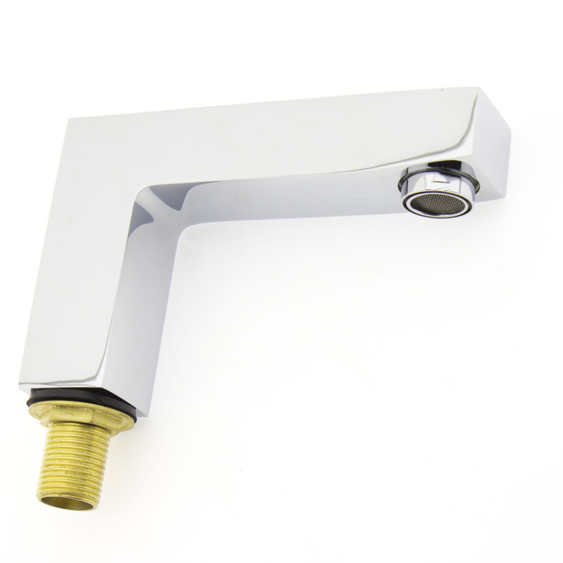 Налив верхній на борт ванни - гусак квадрат довгий ( АВ-6715)