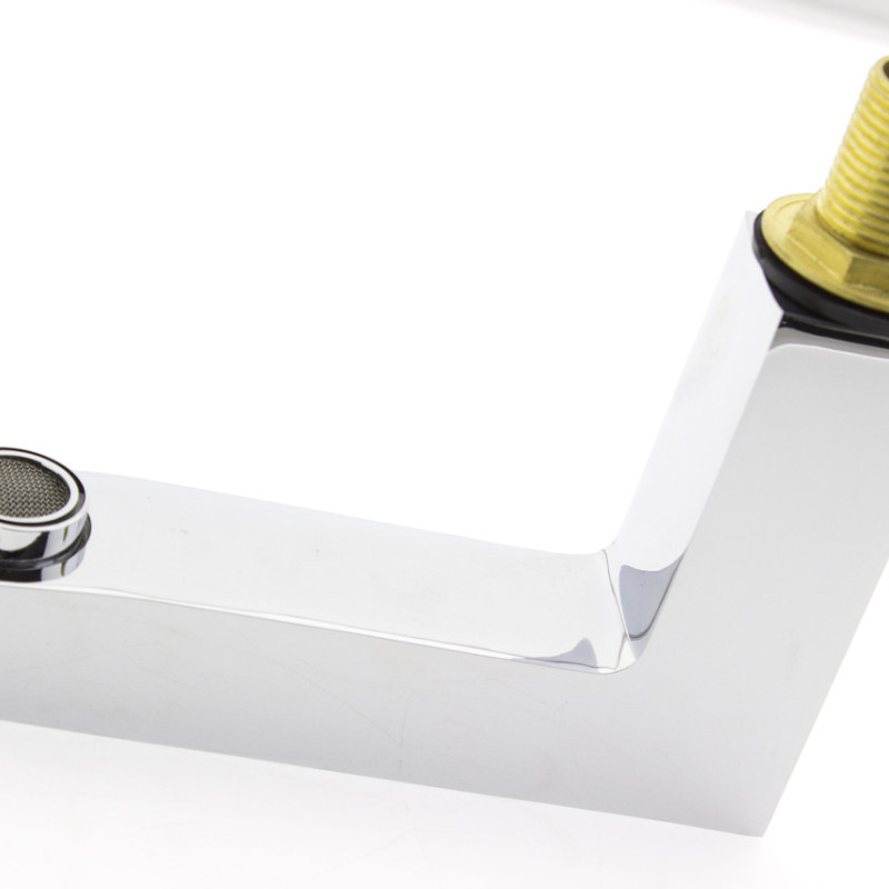 Налив верхній на борт ванни - гусак квадрат довгий ( АВ-6715)