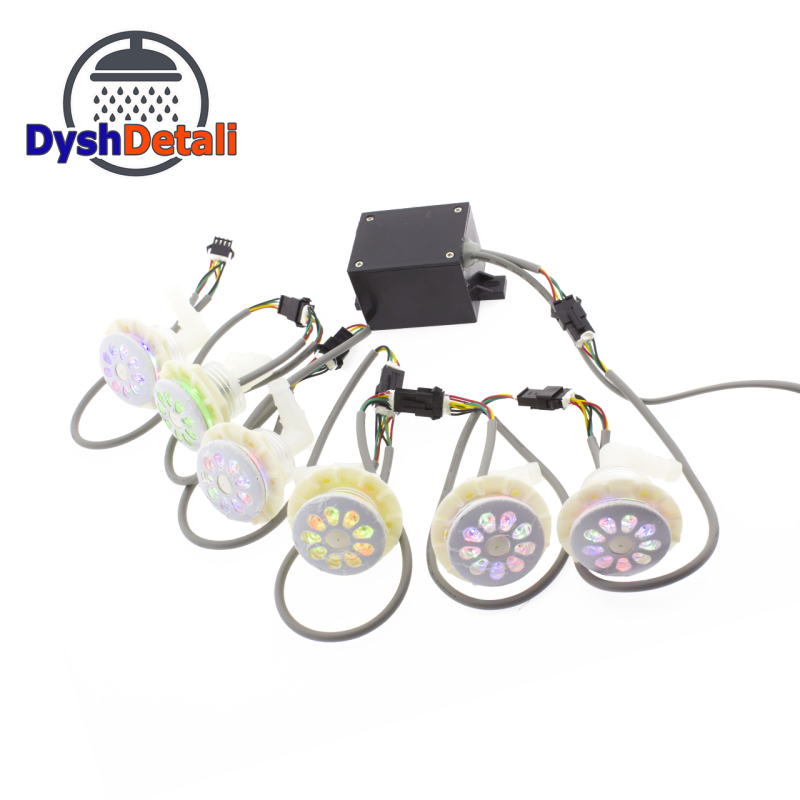 Форсунка для гідромасажної ванни з підсвічуванням (ФПД-01)