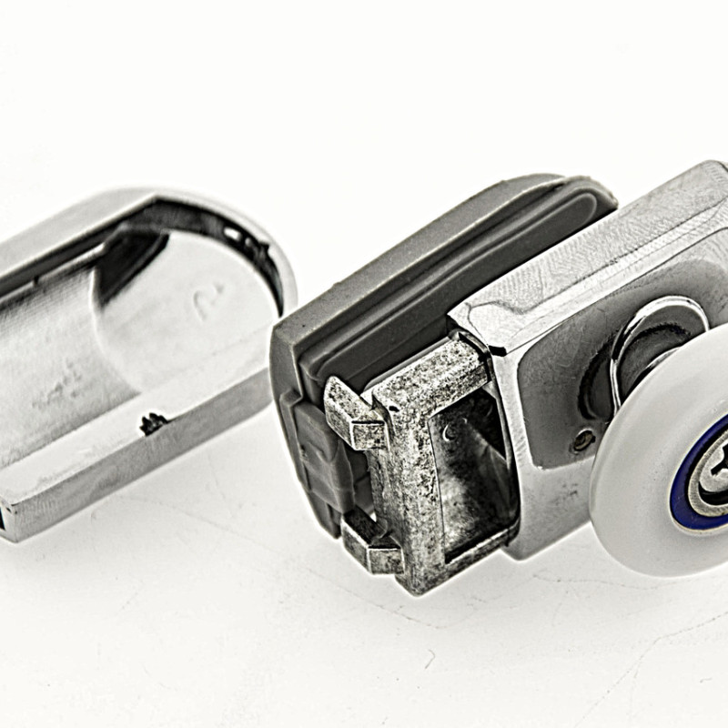 Ролики для душової кабіни нижні ,нажимні, хромований, одинарний, (В-615 А)