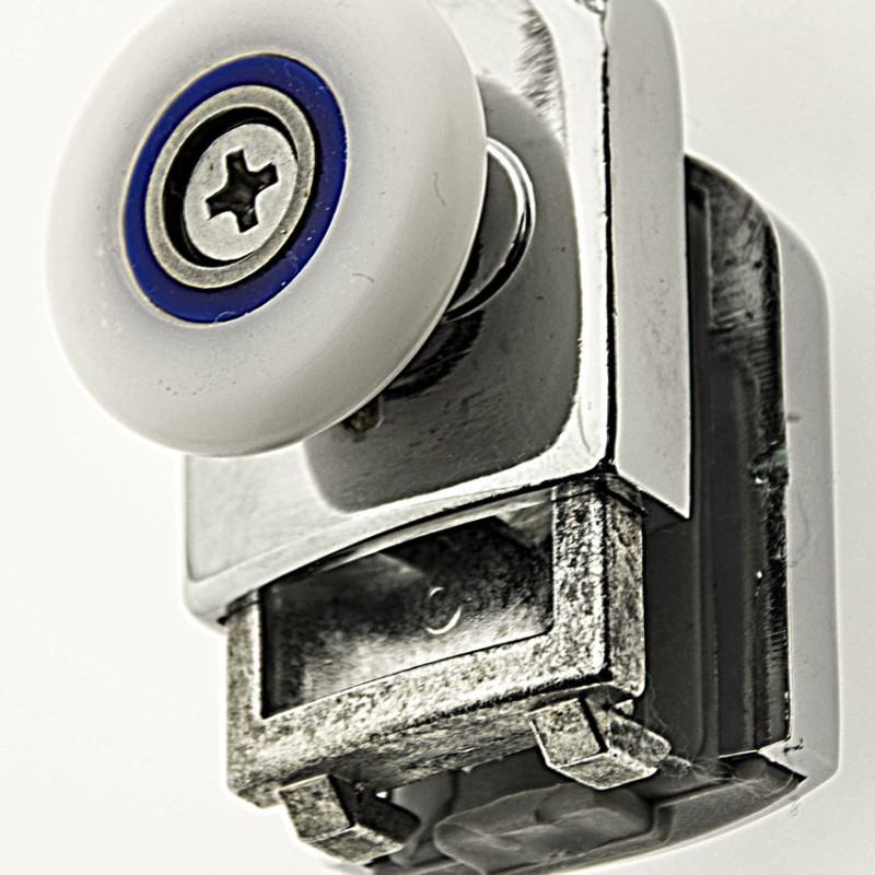 Ролики для душової кабіни нижні ,нажимні, хромований, одинарний, (В-615 А)