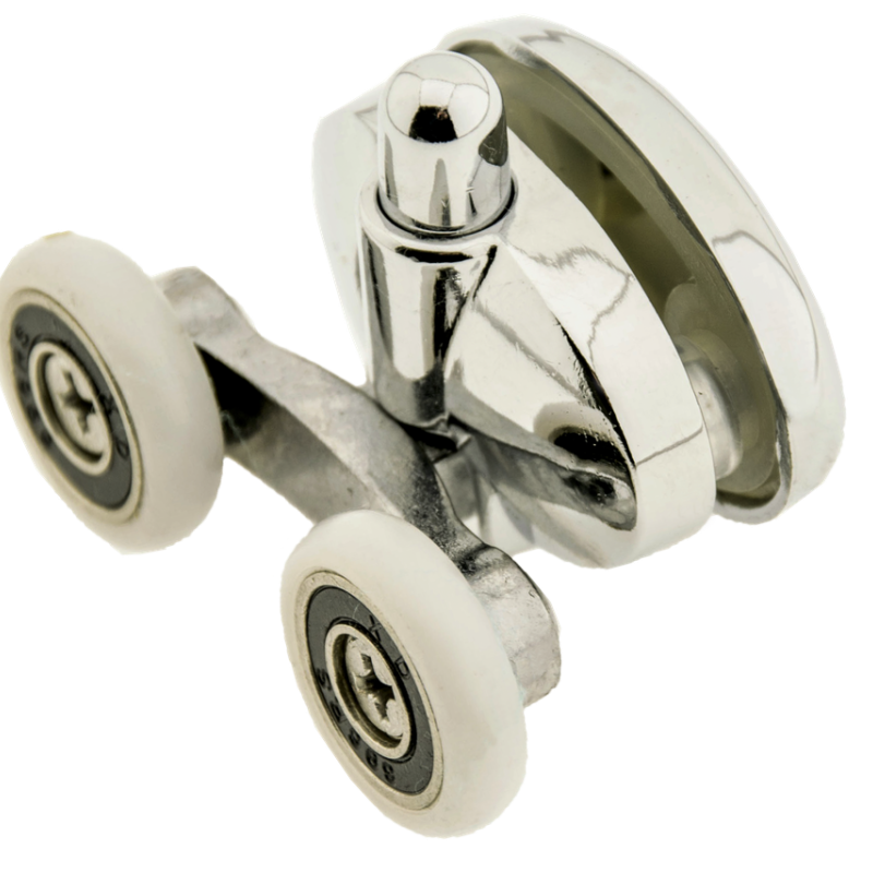 Ролики для душової кабіни подвійні,нижні,нажимной (В-620 А)