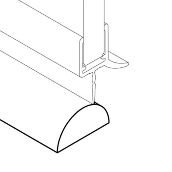 Акриловий поріг для дверного отвору (ФС1076)