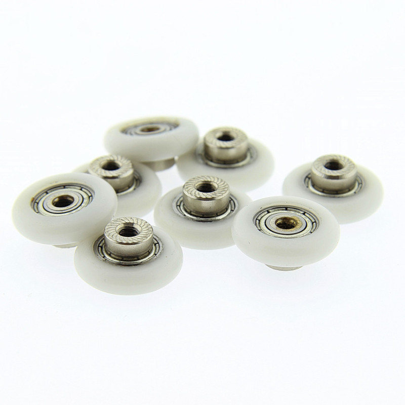 Коліщата для душової кабіни ( А-44 9 ) діаметром 19 мм з різьбою на втулці підшипника