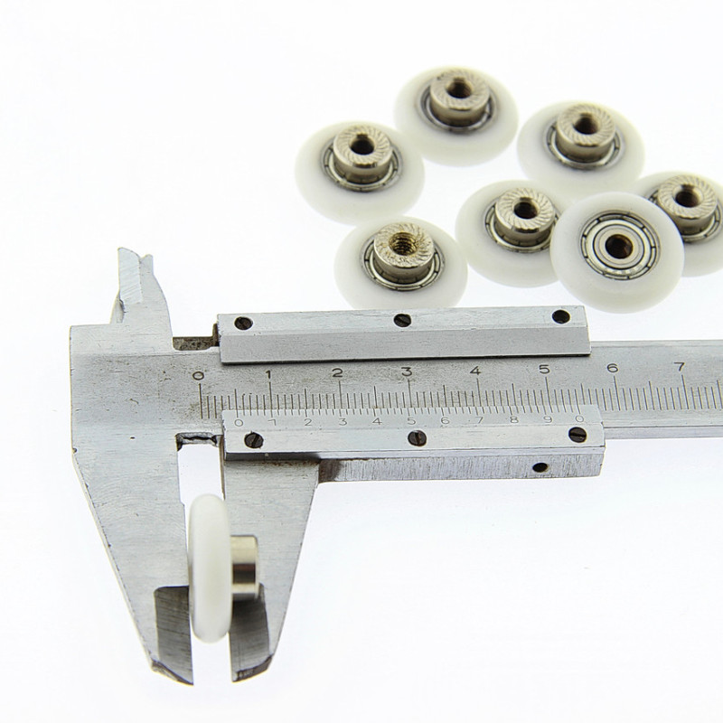 Коліщата для душової кабіни ( А-44 9 ) діаметром 19 мм з різьбою на втулці підшипника