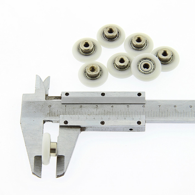 Коліщата для душової кабіни ( А-44 9 ) діаметром 19 мм з різьбою на втулці підшипника