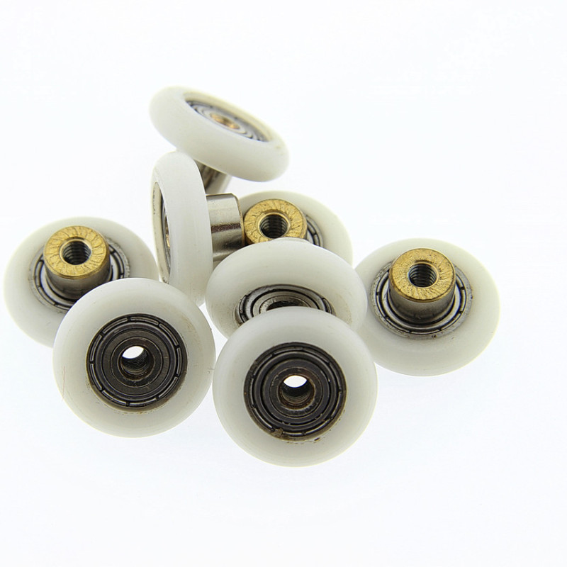 Коліщата для душової кабіни ( А-44 10 ) діаметром 20 мм з різьбою на втулці підшипника