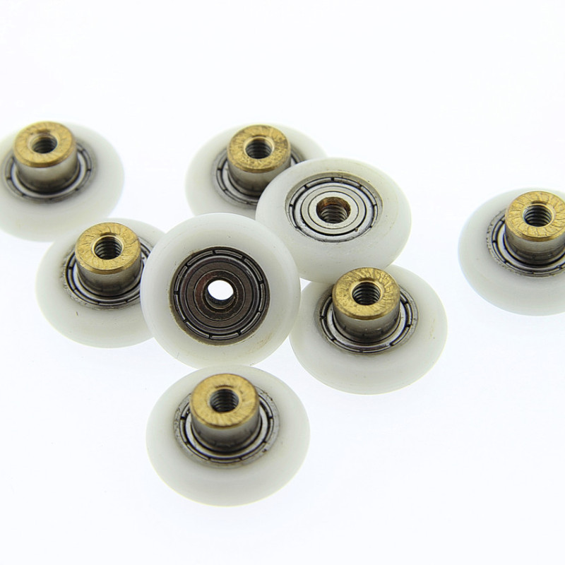 Коліщата для душової кабіни ( А-44 10 ) діаметром 20 мм з різьбою на втулці підшипника