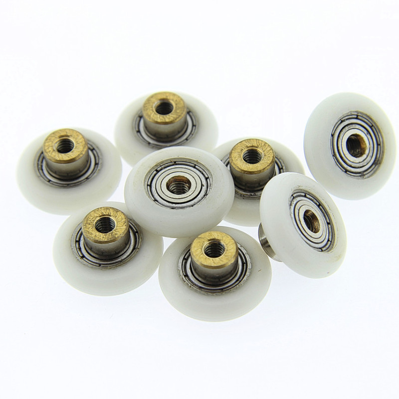 Коліщата для душової кабіни ( А-44 10 ) діаметром 20 мм з різьбою на втулці підшипника