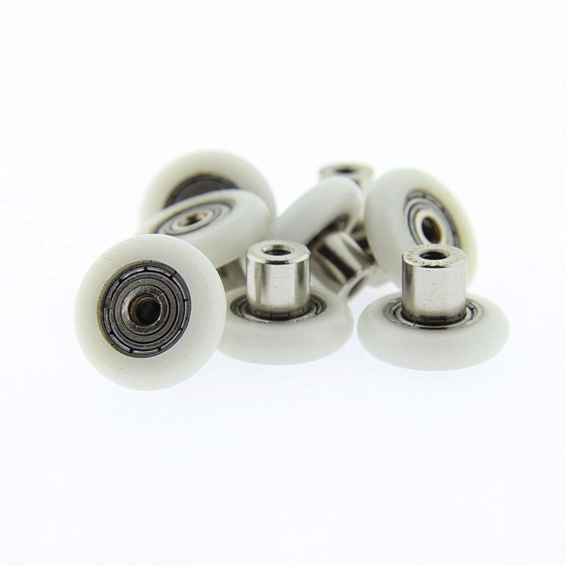 Коліщата для душової кабіни ( А-44 12 ) діаметром 20 мм з різьбою на втулці підшипника