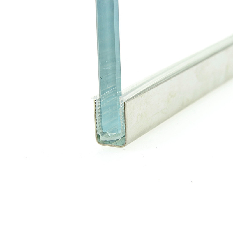 Уплотнитель мягкий для стекла душевой кабины П-образный ( ФС113) 6 мм