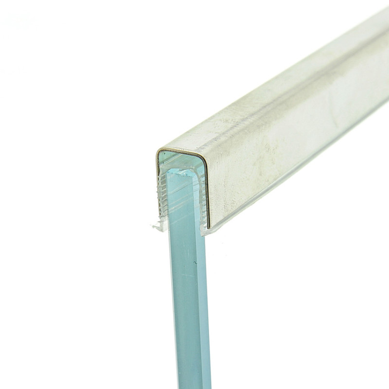 Уплотнитель мягкий для стекла душевой кабины П-образный ( ФС113) 8 мм