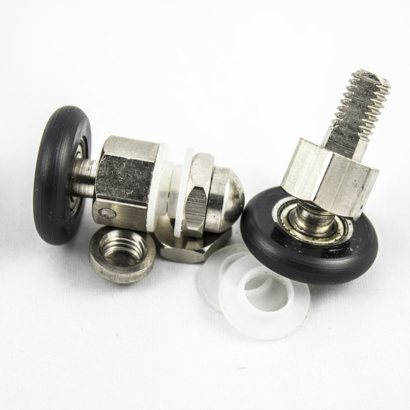 Ролики для душових кабін ( А-011 ) металеві, ексцентрикові, поворотні 23 мм. 26 мм.