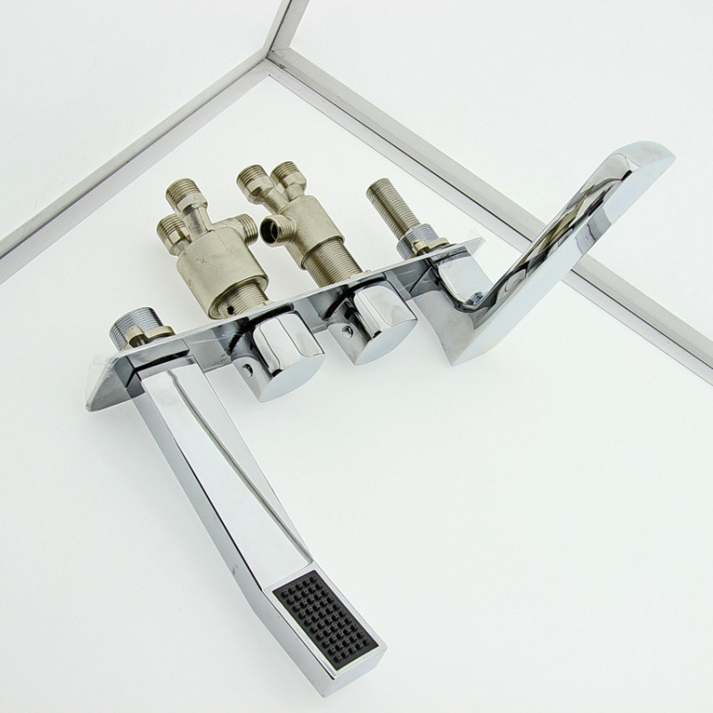 Змішувач на борту ванни, квадратна форма. (NLT 401)