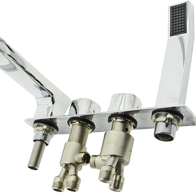 Змішувач на борту ванни, квадратна форма. (NLT 401)