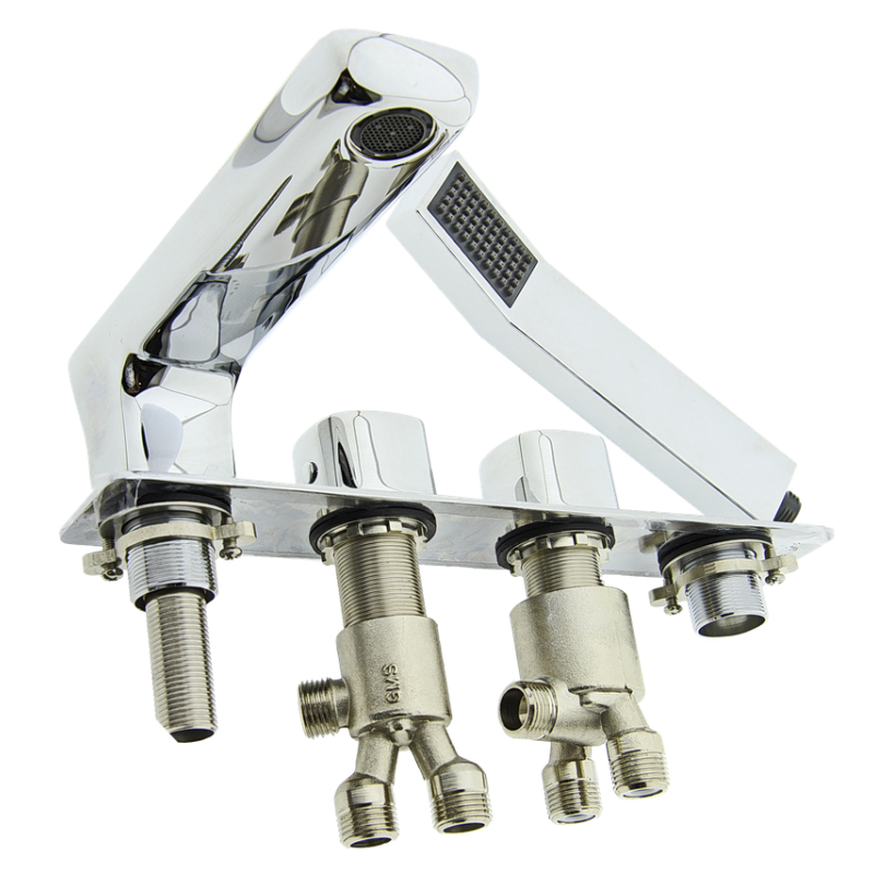 Змішувач на борту ванни, квадратна форма. (NLT 401)