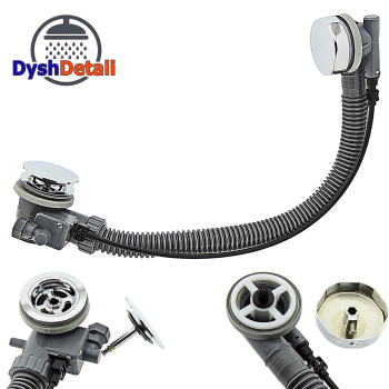 Сифон для ванни з переливом ( ПАС 01 )