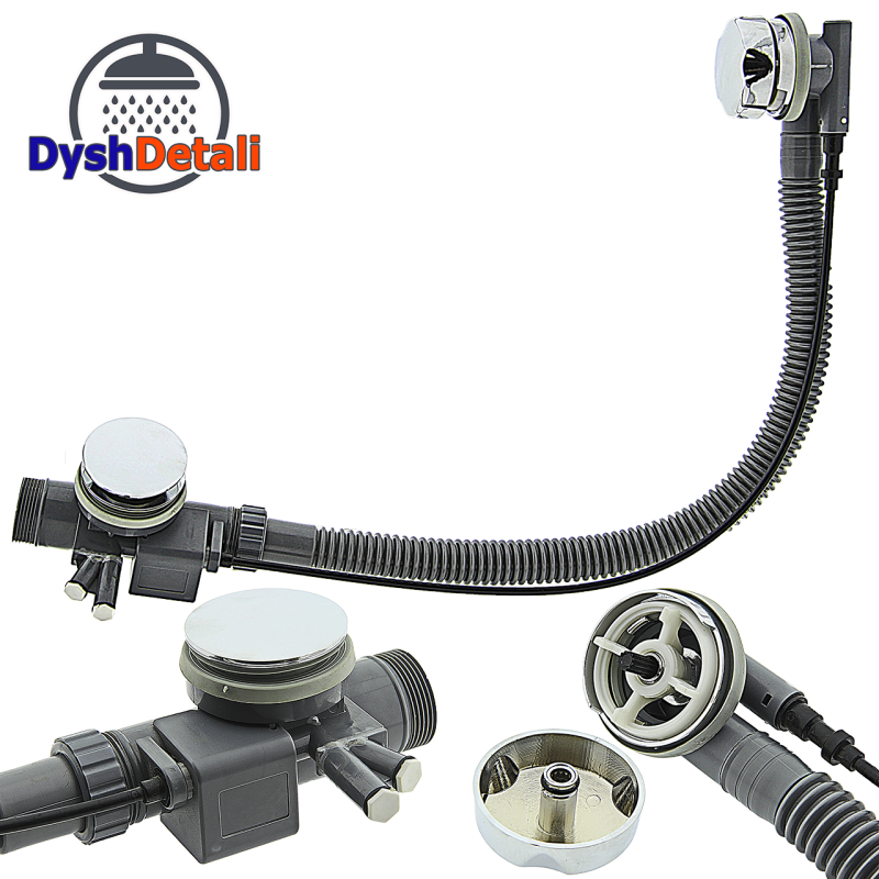 Сифон для ванни з переливом ( ПАС 07 )