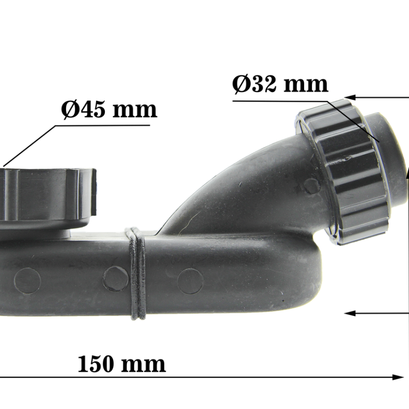 Коліно для сифона ванни ( СФ 01 ) гідрозатвор