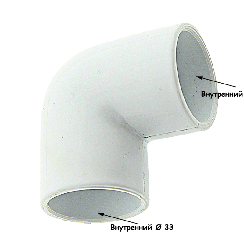 Угол 90° ПВХ ( РС03) 1.5"