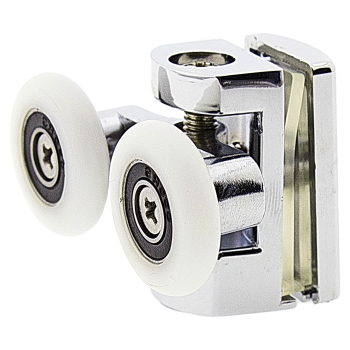 Ролики для душової кабіни подвійні, хромовані, верхні ( В618 В ) 26 мм.