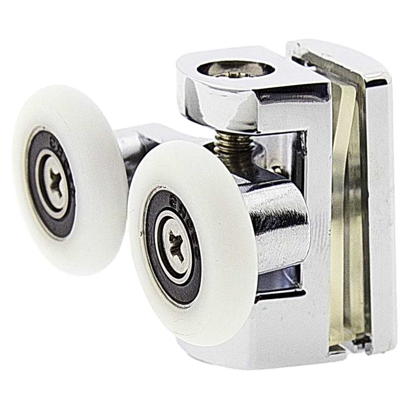 Ролики для душової кабіни подвійні, хромовані, верхні ( В618 В ) 26 мм.