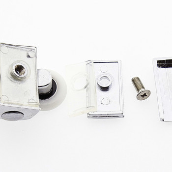 Ролики для душової кабіни подвійні, хромовані, верхні ( В618 В ) 26 мм.