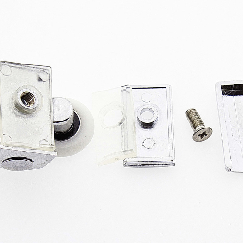 Ролики для душової кабіни подвійні, хромовані, верхні ( В618 В ) 26 мм.