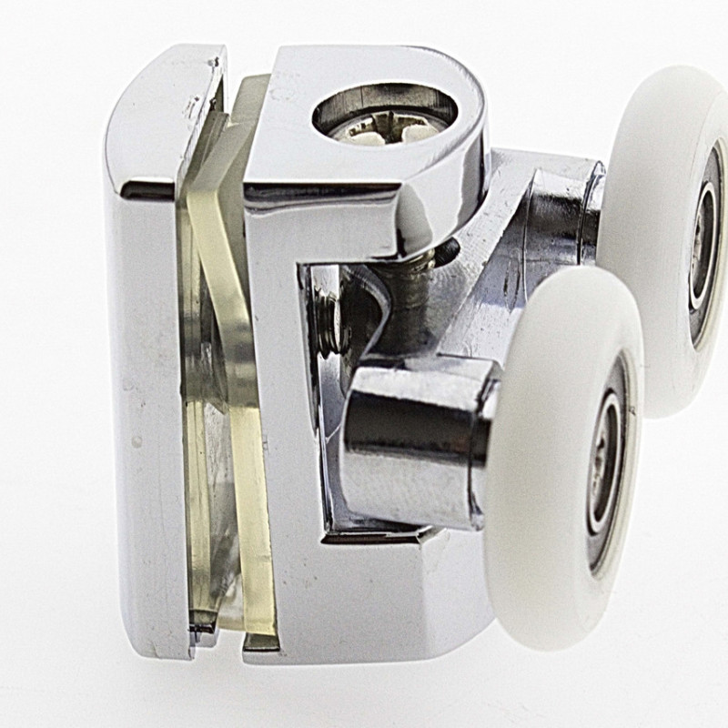 Ролики для душової кабіни подвійні, хромовані, верхні ( В618 В ) 26 мм.