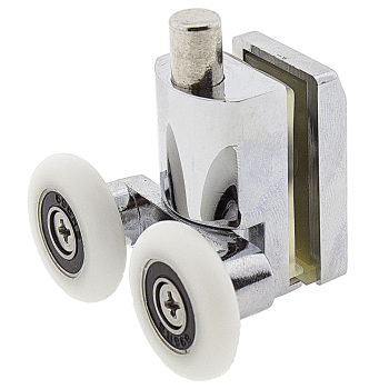 Ролики для душової кабіни подвійні,нижні,нажимной (B-618A) 26 мм.