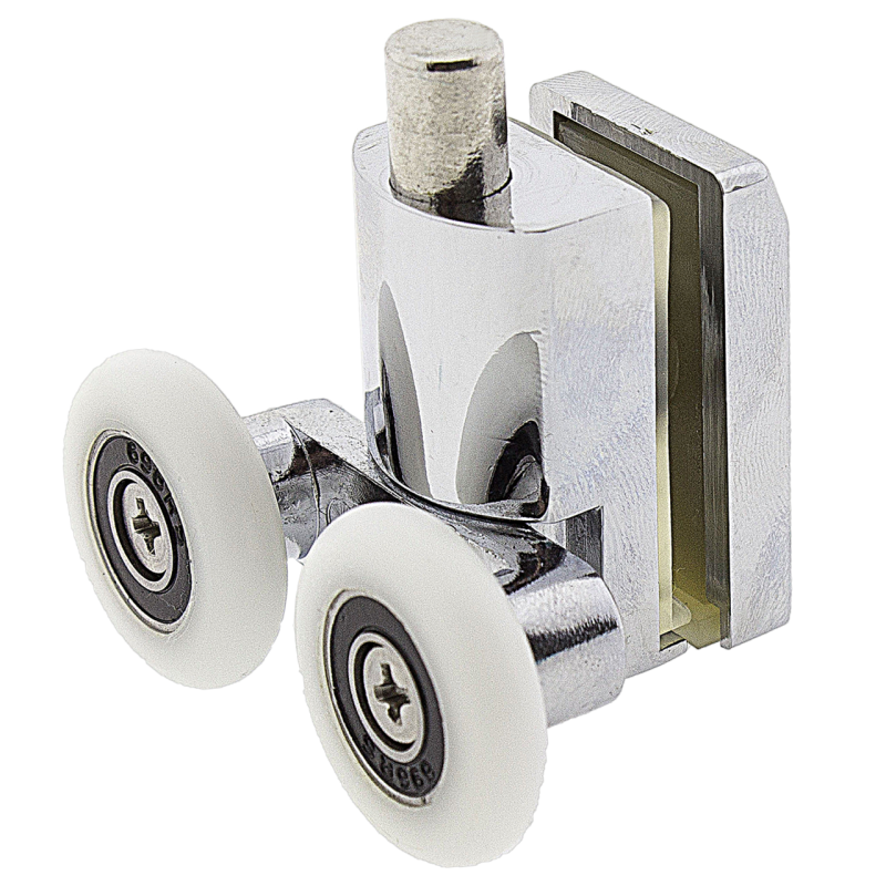 Ролики для душової кабіни подвійні,нижні,нажимной (B-618A) 26 мм.