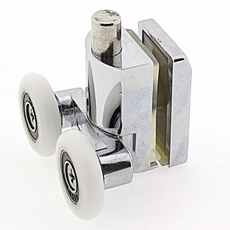 Ролики для душової кабіни подвійні,нижні,нажимной (B-618A) 26 мм.