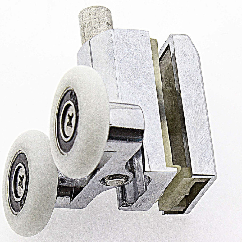 Ролики для душової кабіни подвійні,нижні,нажимной (B-618A) 26 мм.