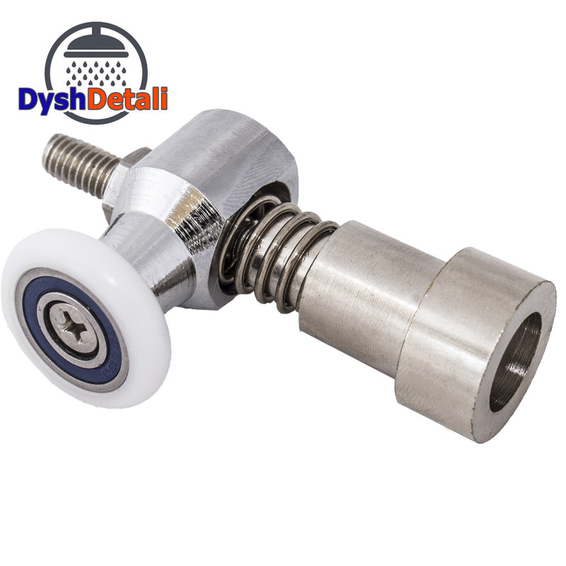 Ролики для душової кабіни нижні, металевий, одинарний, нажимні, ( К-65 ) 23 мм.