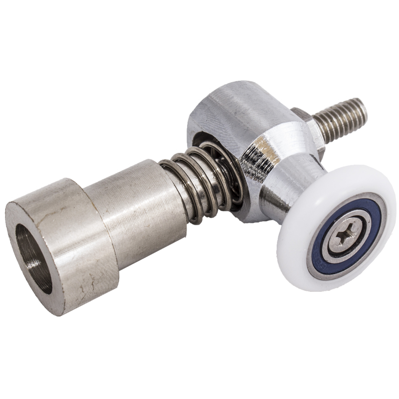 Ролики для душової кабіни нижні, металевий, одинарний, нажимні, ( К-65 ) 23 мм.